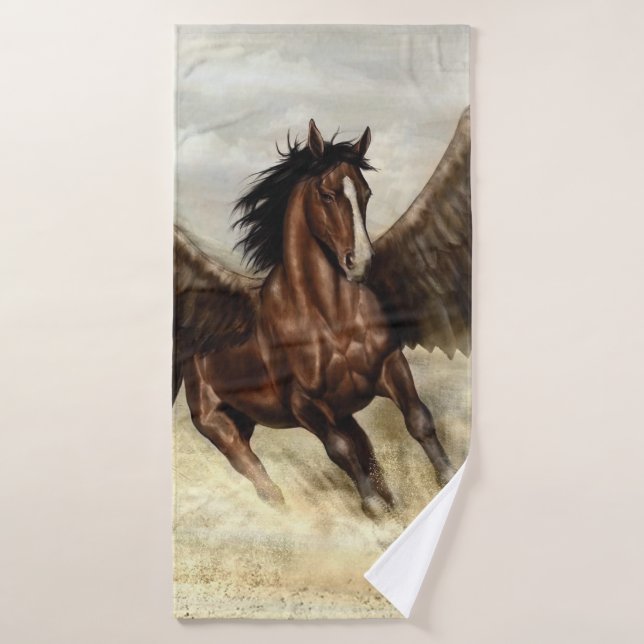 Pégase ailé (Serviette de bain)