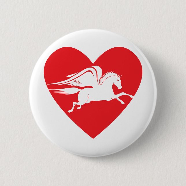 Pegasus 2 Inch Round Button (Front)