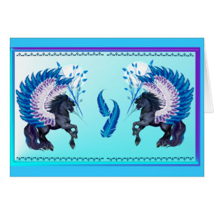Pegasus à ailes par bleu