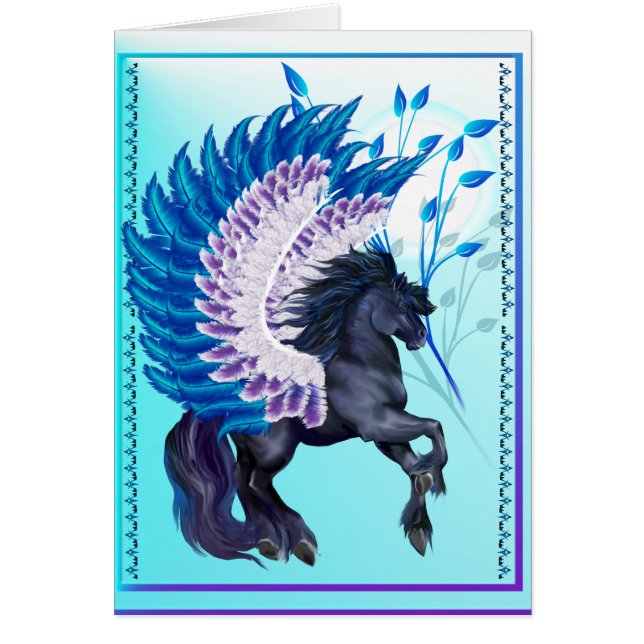 Pegasus à ailes par bleu (Devant)