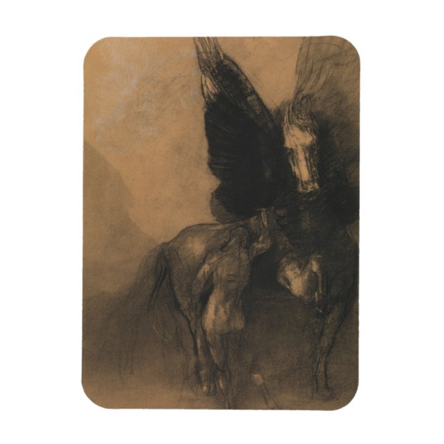 Pegasus and Bellerophon Magnet (Vertical)