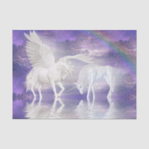 Pegasus and unicorn tissue paper