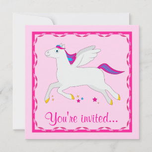 Pegasus Birthday Customizable Invitation