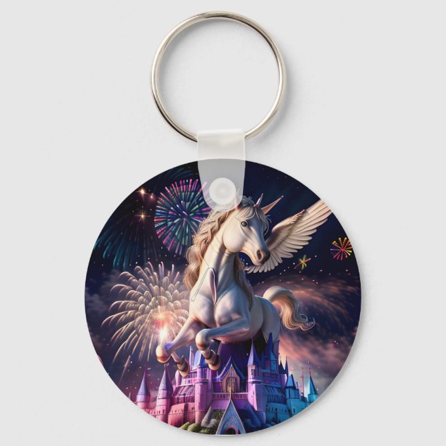 Pegasus Castle One Keychain (Front)