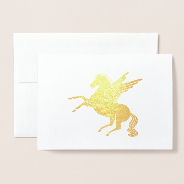 Pegasus Foil Card (Front With Envelope)