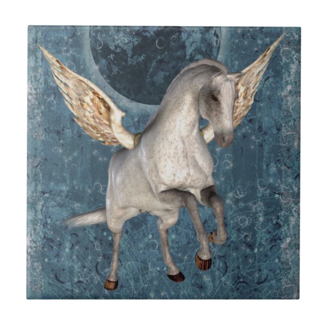 Pegasus Imaginaire volant Carreaux d'art (Devant)