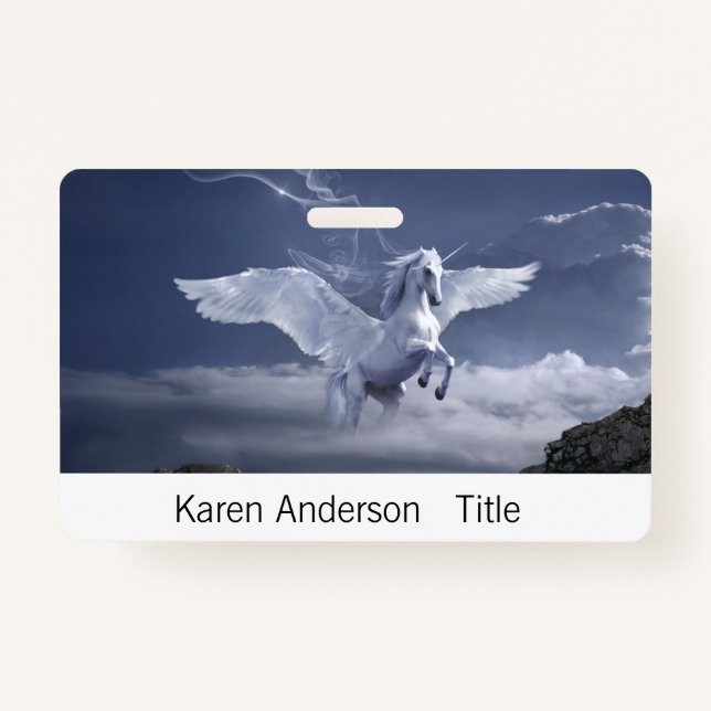 Pegasus in Flight   Badge (Front)