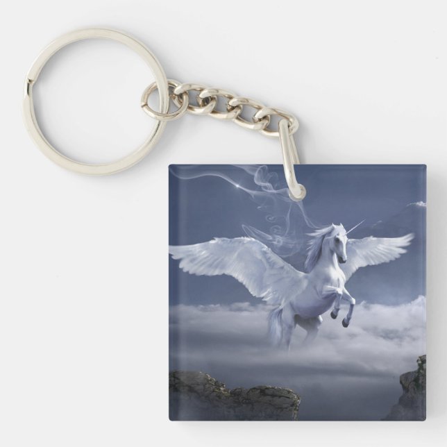 Pegasus in flight       keychain (Front)