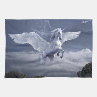 Pegasus in flight     kitchen towel
