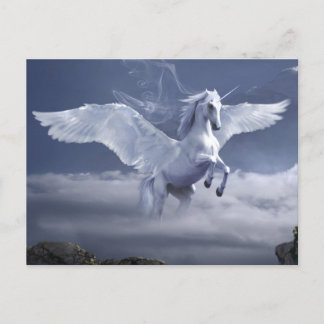 Pegasus in flight    postcard