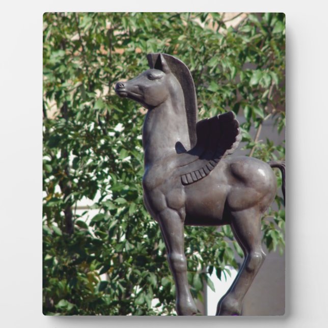 Pegasus On the Plaza Plaque (Front)