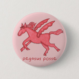 Pegasus Posse 2-1/4" Round 2 Inch Round Button