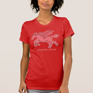 Pegasus Posse Red Women's American Apparel T-shirt