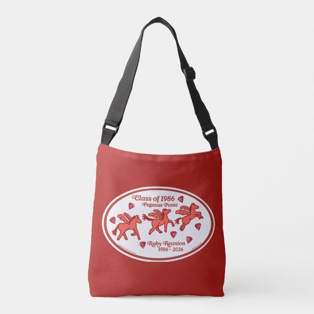 Pegasus Posse Ruby Reunion Crossbody Bag (Front)
