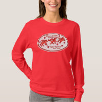 Pegasus Posse Ruby Reunion, Deep Red Long Sleeve T