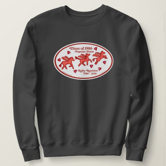 Pegasus Posse Ruby Reunion  Sweatshirt (Design Front)