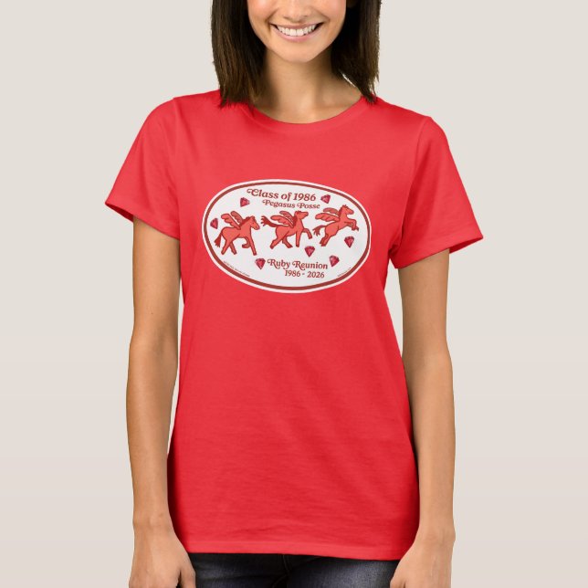 Pegasus Posse Ruby Reunion T-Shirt (Front)