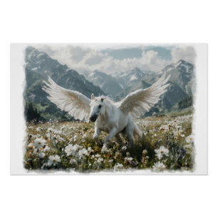 Pegasus Preparing for Takeoff Poster