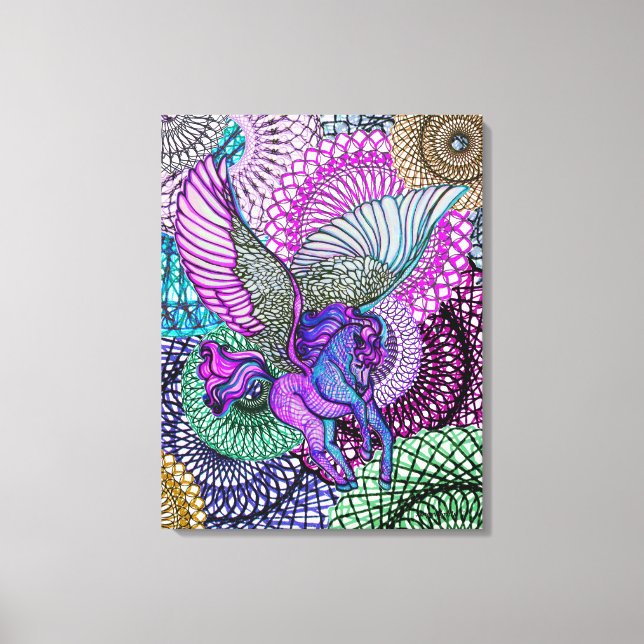 Pegasus Purity Canvas Print (Front)