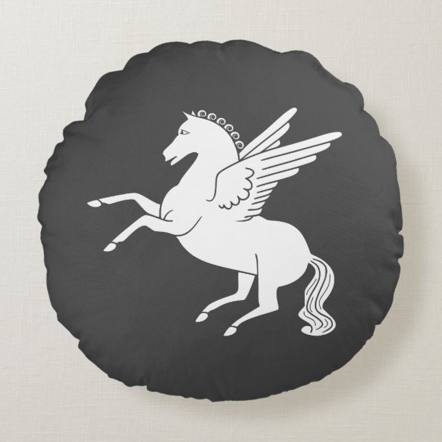 Pegasus Round Pillow (Front)