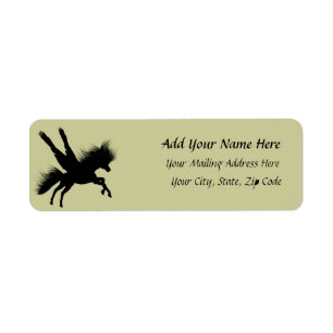 Pegasus Silhouette Address Label