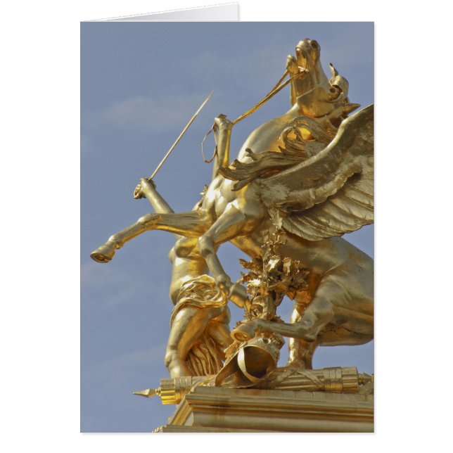 Pegasus statue at the Pont Alexander III bridge (Front)