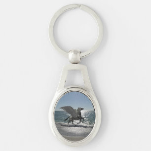 Pegasus Taking Flight Keychain