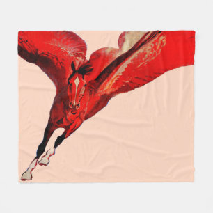 Pegasus the flying horse fleece blanket