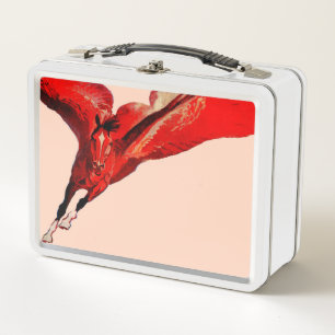 Pegasus the flying horse metal lunch box