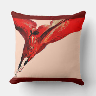 Pegasus the flying horse throw pillow