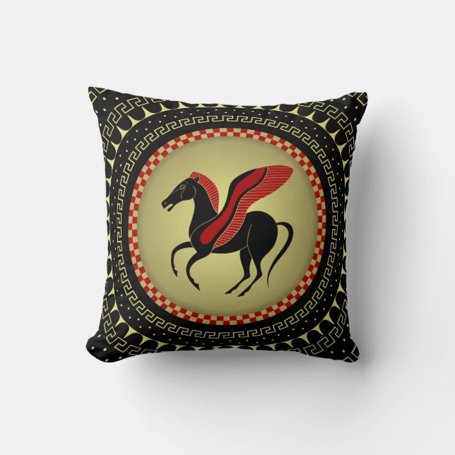 Pegasus Throw Pillow (Front)