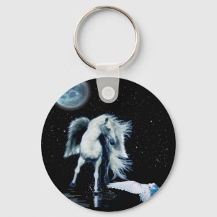 PEGASUS & WHITE RAVEN Collection Keychain