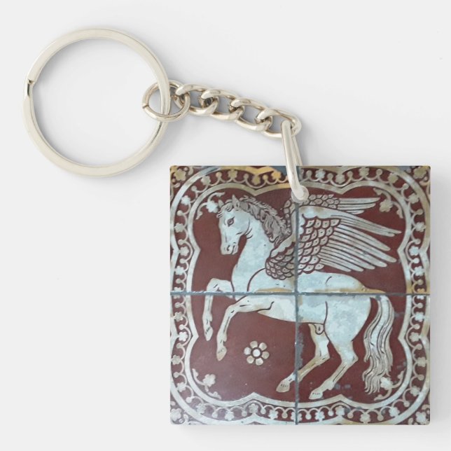 Pegasus Winged Horse Keychain (Front)