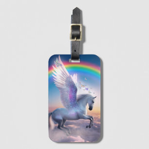 Pegasus with Rainbow Luggage Tag