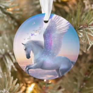 Pegasus with Rainbow Ornament
