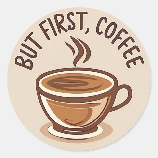 Pegatin Classic Round Sticker (Front)