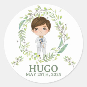 Pegatina HUGO First Communion Classic Round Sticker