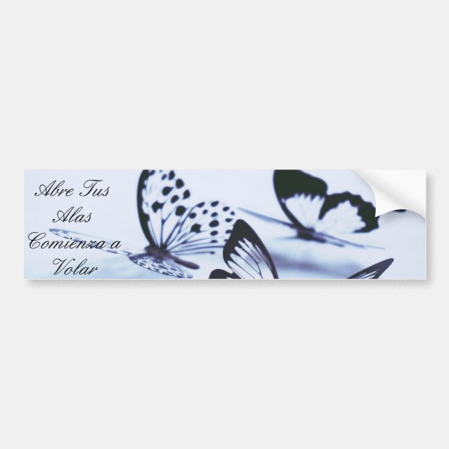Pegatina para Auto con Mariposas Bumper Sticker (Front)