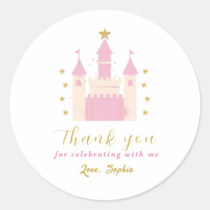 Pegatina Redonda Personalizable - Prin Castle Classic Round Sticker