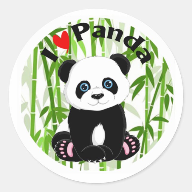 Pegatinas o Stickers de Oso Panda  (Devant)