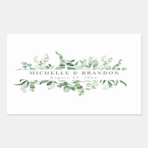 Pegatinawater coleucalyptus thank you sticker