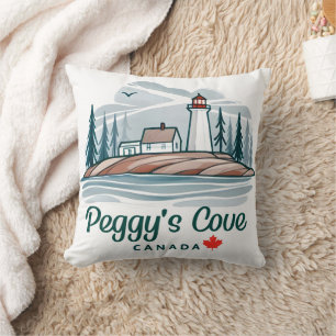 Peggy's Cove Canada Throw Pillow
