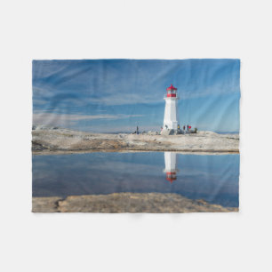 Peggy'S Cove Lighthouse Canada Fleece Blanket