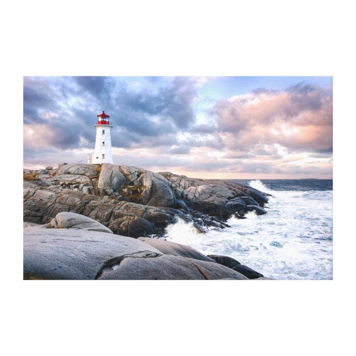 Peggy's Cove Lighthouse Canvas Print | Zazzle.ca