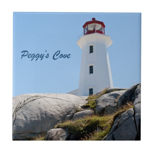 Peggy's Cove Lighthouse (Color) Tile (Front)