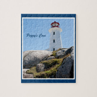 Peggy's Cove Lighthouse (Colour) Jigsaw Puzzle