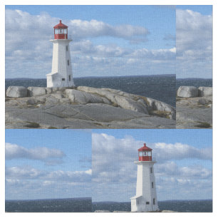 Peggy's Cove Lighthouse Fabric