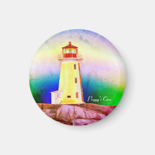 Peggy's cove lighthouse halifax Nova Scotia Canada Magnet