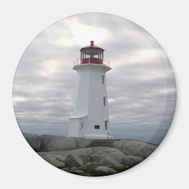 Peggy's Cove  Lighthouse Nova Scotia fridge Magnet (Front)