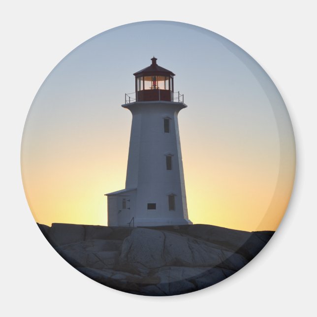 Peggy's Cove Lighthouse Nova Scotia frigo Magnet (Devant)